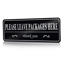 Please Leave Packages and Deliveries Here Sign Sticker, Waterproof Vinyl Leave Packages Here Sign, Place Packages Here Sign for Home, Office, Shop, Box, Door