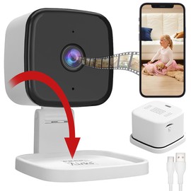 7links Night Security Camera: Set of 4 Mini 2K IP Security Camera, 4MP, Night Vision, 360° Holder (Surveillance Camera with Sound Recording, WiFi Night Vision)