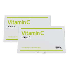 ワカサプリ ビタミンC 2個セット 粉末 30包 1ヵ月分 1包 粉末タイプ 1包で2,000mg レモン約100個分 ビタミンC不足の方に 国内製造 高含有 サプリメント