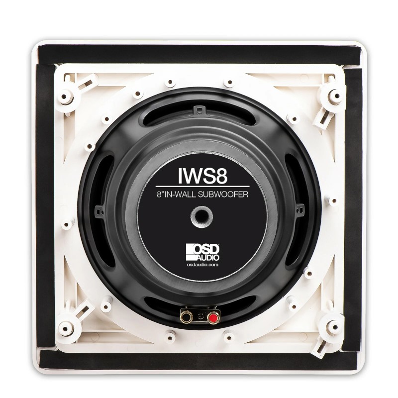 OSD Audio 8" In Wall Subwoofer 150W Passive Home Theater