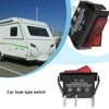 ECSiNG 2pcs Red 12v 20A Rocker Switch 3-Pin 2-Position LED