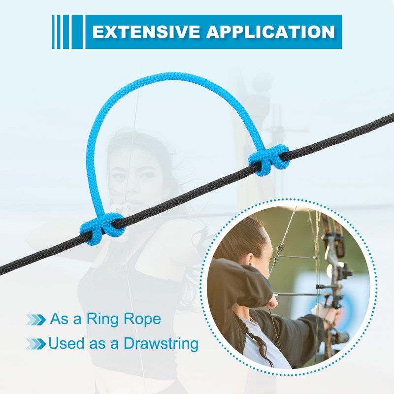 sourcing map 10 Feet Archery D Loop Rope String Nocking