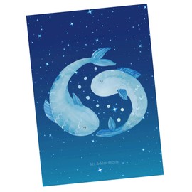 Mr. & Mrs. Panda Postcard Zodiac Sign Pisces Gift, Zodiac Sign, Postcards, Ascendant, Postcard, Pisces Zodiac Sign