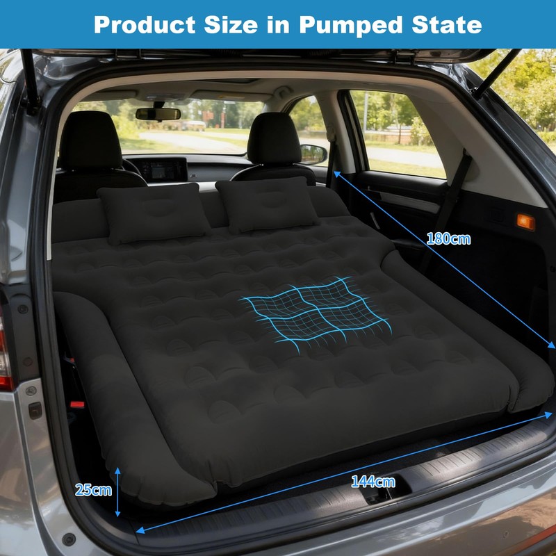Handzee SUV Air Mattress, Inflatable Bed for Car Sleeping, Thickened