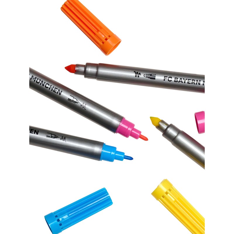 FC Bayern München Children's Double Fibre Tip Pens Set of