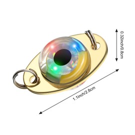 Skylety 10 Pieces LED Fishing Lures Lighted Fishing Spoons Underwater Flasher Bass Halibut Saltwater Trolling Deep Drop LED Lighted Bait Flasher