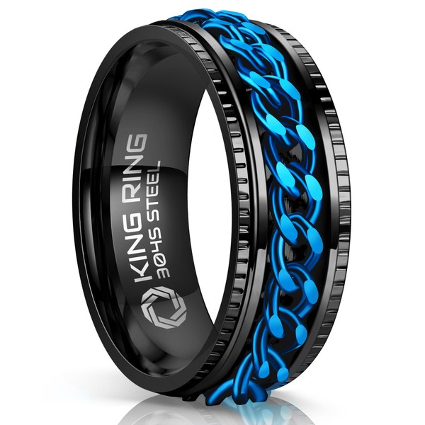 King Ring 8mm Super Spinner Ring – Premium Stainless Steel