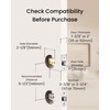 DESLOC C100 Keyless Entry Door Lock with Lever Set &Display,
