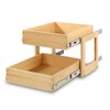 Mulush Pull Out Cabinet Organizer, 17''W×21''D×16''H Soft Close Slide Out