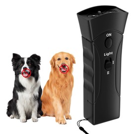 QEWEUUIE Anti Barking Device for Dogs, Ultrasonic Dog barking Deterrent Devices & 3 in 1 Bark Control Tool,Mini Waterproof Indoor Outdoor ultrasonic bark stopper For Small Medium Large Dogs.