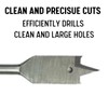 Drill America 6 Piece Spade/Paddle Drill Bit Set for Wood,