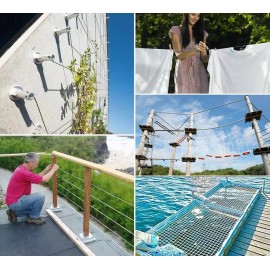 cuerda de alambre 50m Steel Tensioner Cable Kit,kit De Cable Tensor De Acero