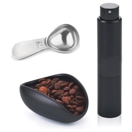 Coffee Bean Dosing Cup and RDT Sprayer Gift Set Coffee Bar Accessories Ceramic Dosing Vessel/Single Dose Measuring Tray Kit
