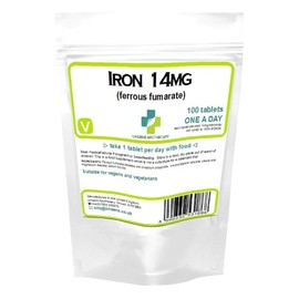 Lindens Iron Tablets 14mg One a Day 100 Tablets (Ferrous Fumarate)