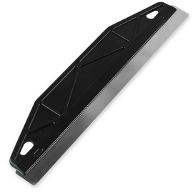 NICECONE 12" Stainless Steel Paint Trim Guard & Wallpaper Scraper Tool - Multi-Purpose Paint Shield for Skirting Boards, Cutting in, Edging, Smearing, Repairing - Heavy Duty Black Plastic Handle