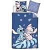 Stitch & Angel Leaf Bedding Set, Reversible Duvet Cover 140