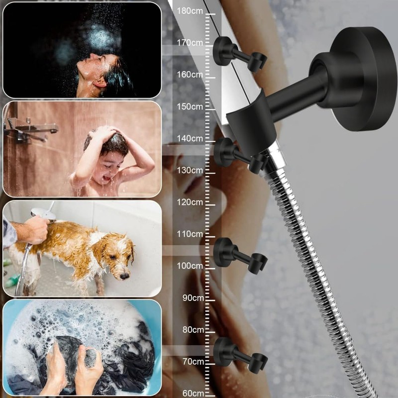 Shower Head Holder Hand Shower Bracket for Stainless Steel Wall