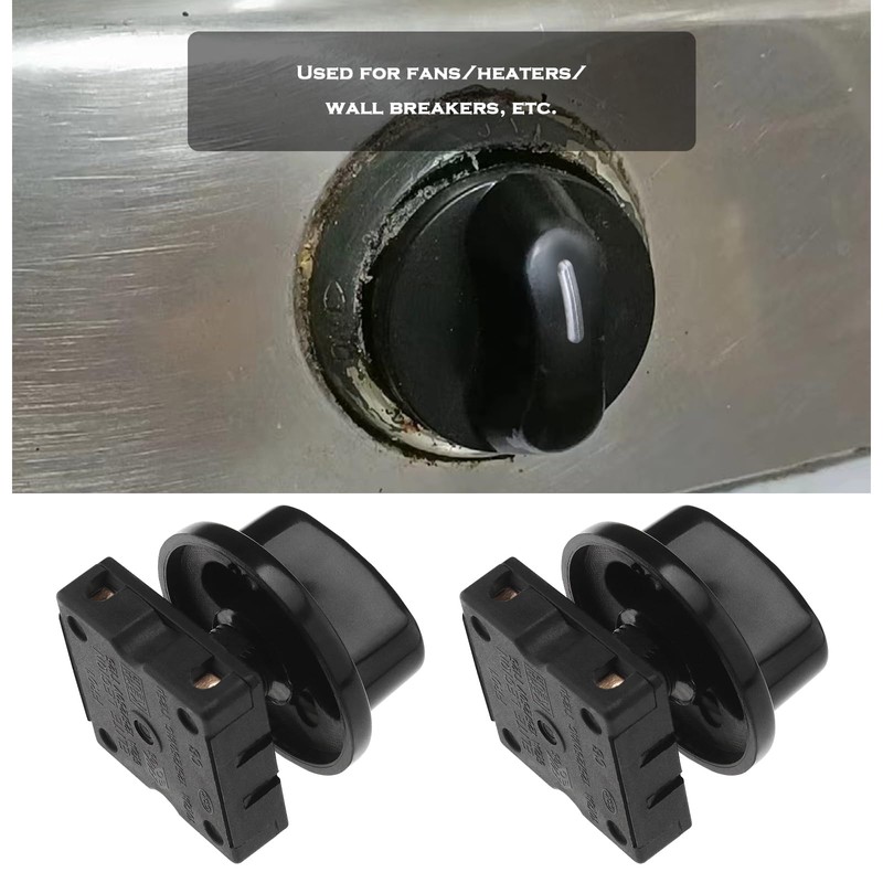 Create idea 2PCS Rotary Switch 4 Positions 3 Speeds Rotary