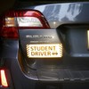 TOTOMO Student Driver Magnet Sticker - (Set of 2) 10"x4"