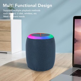 Denash Outdoor Bluetooth Speaker, IPX6 Water Proof Portable Speaker with RGB Light and Deep Bass for Camping Indoor Party​