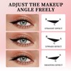 KTouler 2 Pack Black Eyeliner Stamp,One-Piece Liquid Gel Eyeliner Stencil