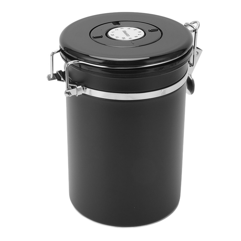 Coffee Bean Storage Stainless Steel Airtight Container Coffee with 30ml