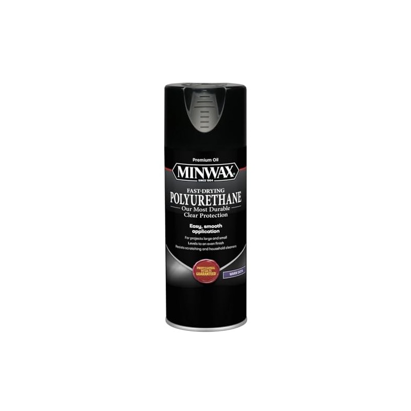 Minwax 33060000 Fast-Drying Polyurethane Aerosol, 11.5 Ounce, Satin 4 Pack