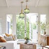 KCO Lighting Vintage Green Glass Pendant Light Kitchen Island Lighting