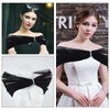 NICENEEDED Bridal Detachable Tulle Shawl, Black Wedding Strapes Puffy Dress