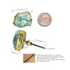 AMOYSTONE Natural Crystal Drawer and Pulls Kitchen Cabinet Knobs 4pcs