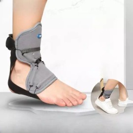 A. 족하수 보조기 발목보호대 지지대 보행 골절 인대 고정 [A. 베이지] Ankle Support Brace for Drop Foot, Walking Fracture Ligament Stabilizer [A. Beige]