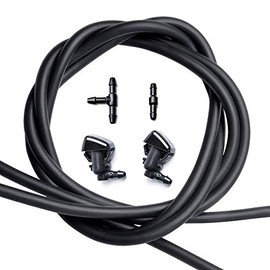 Windshield Washer Nozzles Kit, Replacement for Jeep Liberty, Jeep Commander, Dodge Nitro - OTUAYAUTO Washer Jet and Fluid Hose with Connector