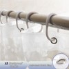 Shower Curtains Mould Proof Resistant -3D Effect Pebble Clear Shower