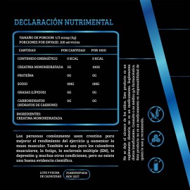 Creatina Monohidratada 500gm Anubis En Polvo Varios Sabores Naranja