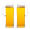 BothEarn Long Beer Mug Set of 2, 21 oz Heavy