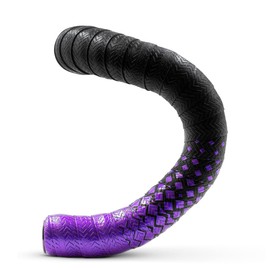 JRC Components Orimono Metallic Bicycle Handlebar Tape | Set of 2 Comfortable Bar Tape for Road Bike | Gravel Bicycle Handlebar Wrap with Bar End Plugs | Enhance Your Bike Grip - (Purple)