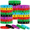 LCKYPOWTHY 24 Pieces Italian Brainrot Rubber Bracelets Silicone Stretch Wristbands