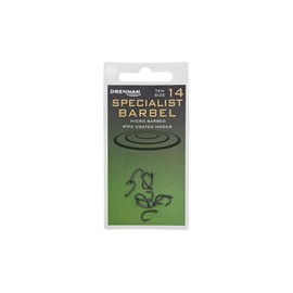 Drennan Super Specialist Barbel Hooks Size 8 - HEBB008