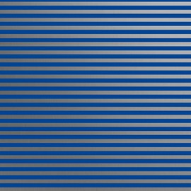 Jillson Roberts Bulk Hanukkah Gift Wrapping Paper, Blue Silver Stripe, 1/2 Ream 417 feet x 30 inches