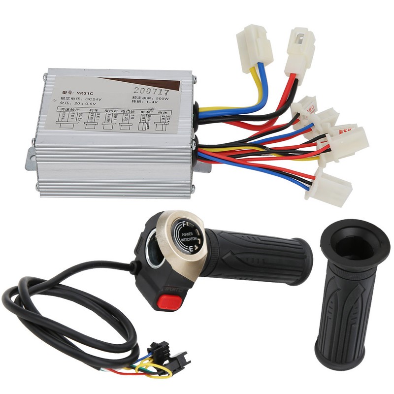 24V 500W Brush Controller with LCD Display Electric Quantity Throttle