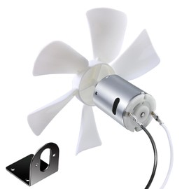 PlusRoc RV Vent Fan Replacement 6 inches RV Exhaust Bathroom Ventilation Roof Ceiling Fan 12V D-Shaft Motor White Blades Compatible with Heng's Elixir Jensen, 250 CFM