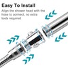 Bestgle 3Pcs Universal Shower Head Shut-Off Valve, G1/2 Water Control