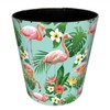 Scakbyer 10L/2.64 Gallon Trash Can, Decorative Waste Basket, PU Leather