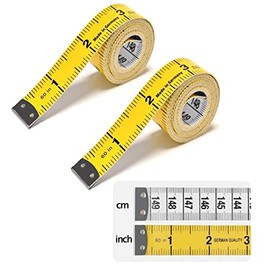 Cinta métrica suave, doble color, doble escala, 150 cm