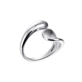 Yooping 925 Silver Ring, One Size Fits Most, Stylish, Cool, Unisex, Silver Ring, Retro Crafts, Metal