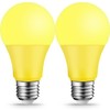 KQHBEN Bug Light Bulbs LED Yellow Bulb for Outside, 9W
