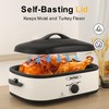 Sunvivi 14-Quart Roaster Oven with Self-Basting Lid, Electric Turkey Roaster