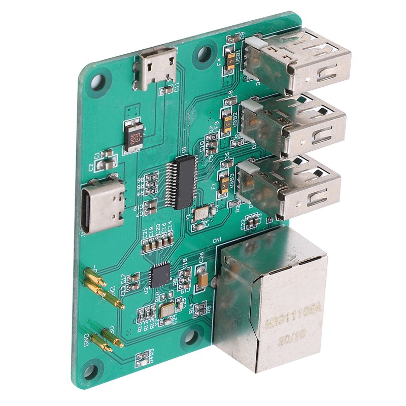 HUB Expansion Board Integrated USB to Ethernet Accessories for Raspberry