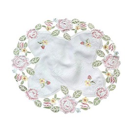 Royal Arden Base Mat, Embroidery Lace, 77706, Approx. φ9.8 inches (25 cm)