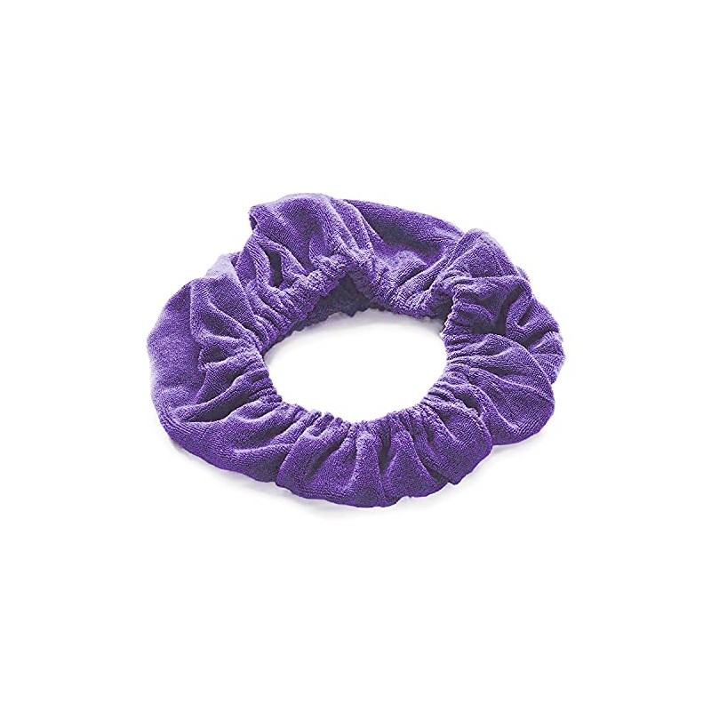TASSI (NxN Purple) Hair Holder Head Wrap Stretch Terry Cloth,